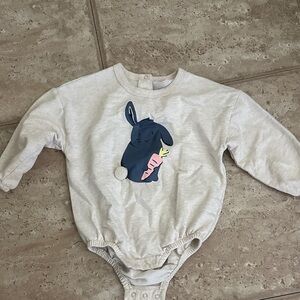 Wonder Nation Gray Bunny Bodysuit